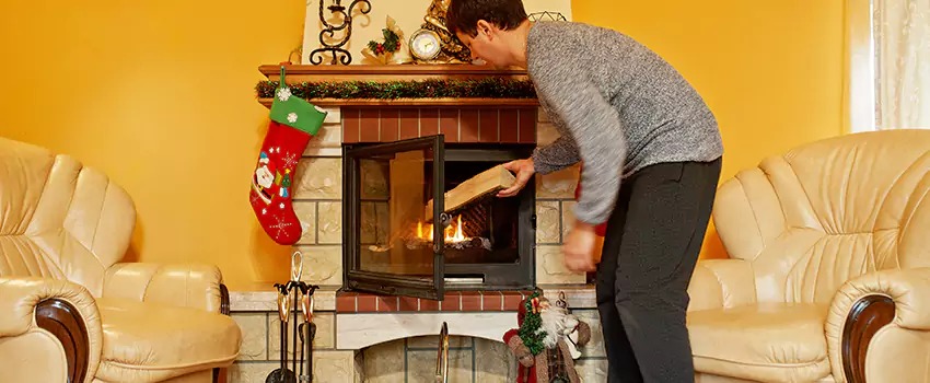 Rusted Metal Fireplace Restoration in Richmond Hill, Ontario