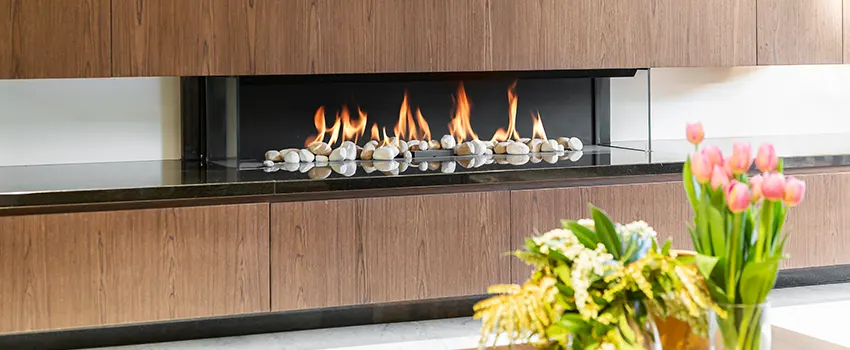 Double-height Fireplace Design Refurbishment in Richmond Hill, Ontario